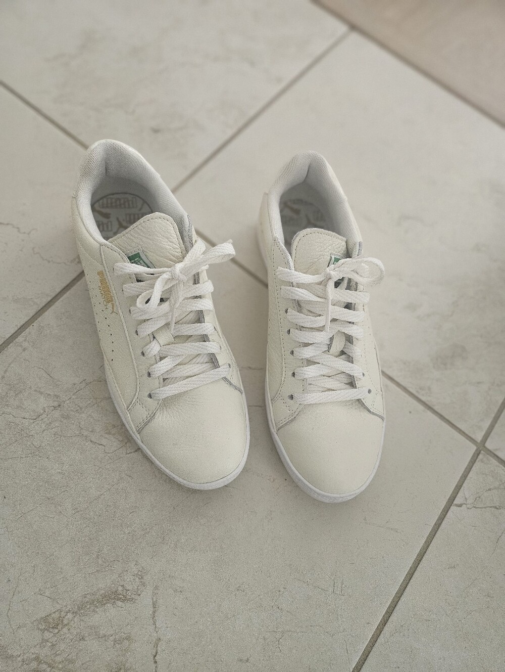 Puma Women's White Low-Top Lace-Up Sneakers